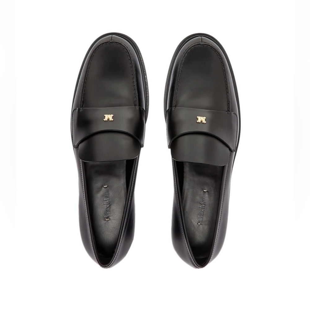 Max Mara black loafers